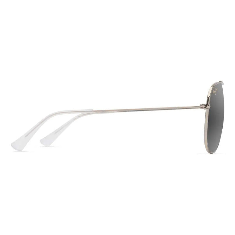 Lentes Maui Jim Metálicos Gota Grande Mj674-16a Hauoli Xl Único Negro Dorado Suave Oro Suave