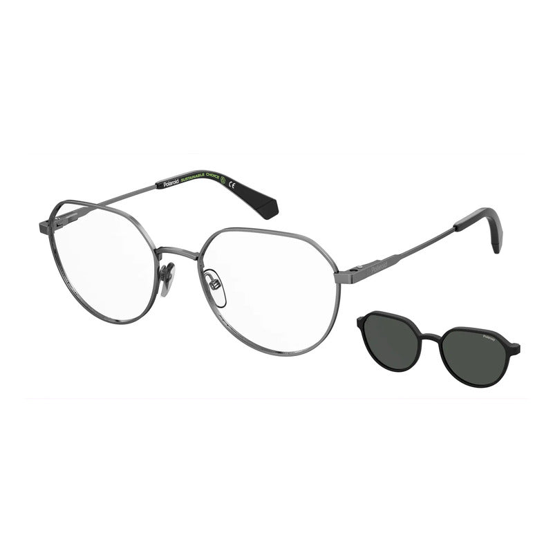 Lentes Oftálmicos Con Clip Polarizado 2 En 1 Pld6204cs V81m9 Negro