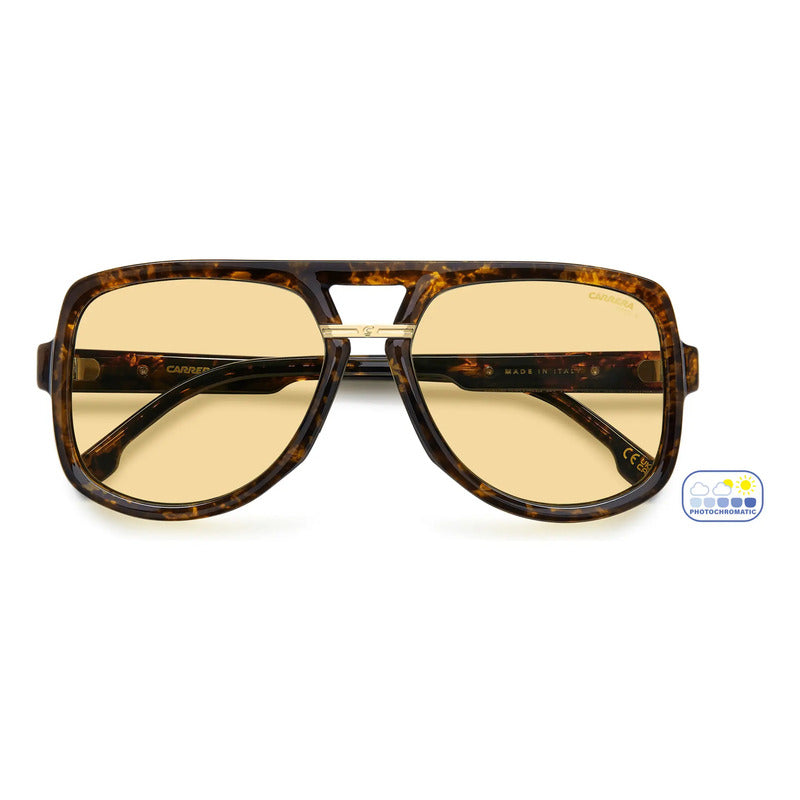 Lentes De Sol Carrera Italianos Amarillos Uso 24hr 10s 086uk Único Amarillo Café
