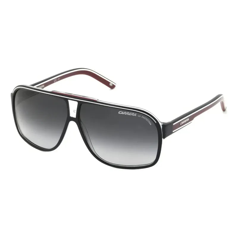 Lentes De Sol Carrera Grand Prix 2 Aviador Con Lente Degradé Gris Negro/rojo Negro/rojo/blanco