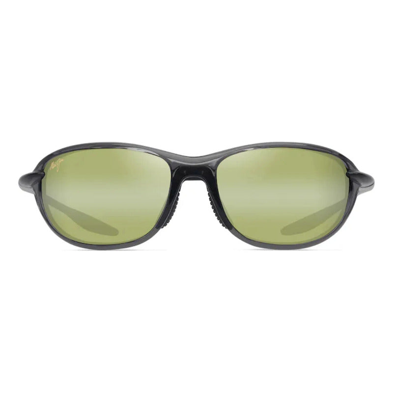 Lentes Maui Jim Hookipa Ultra R Italianos Nuevos Ht339-14 Único Gris Oscuro Verde Musgo