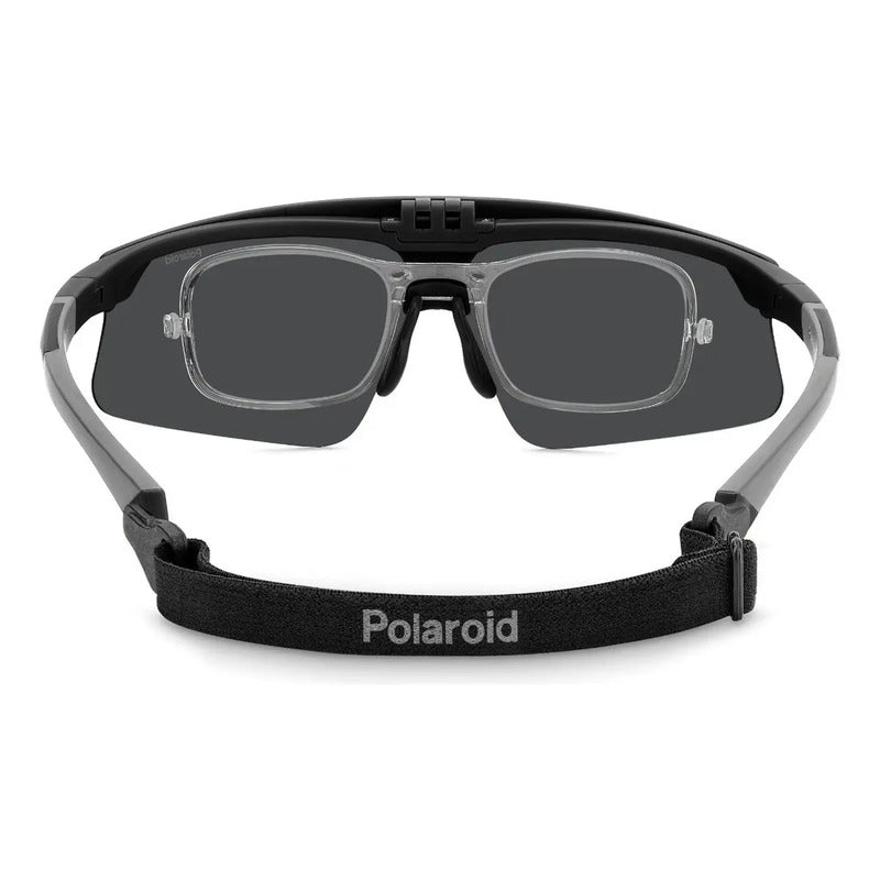 Lentes Deportivos Graduables Polaroid Envolventes Pld7056o6w Único Negro Gris