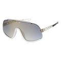 Lentes De Sol Carrera Mascara, Con Lente Azul Claro Y Armazón Blanco