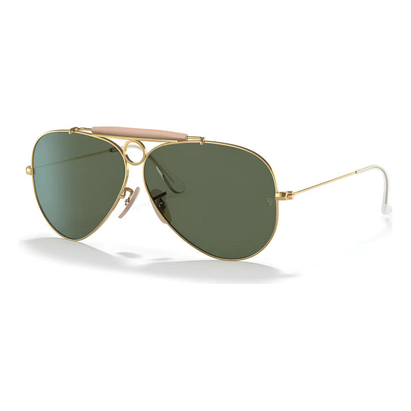 Gafas De Sol Ray-ban Shooter Rb3138 Piloto Con Lentes Verdes G-15 De 58  Lentes De Sol Verde G-15 Verde