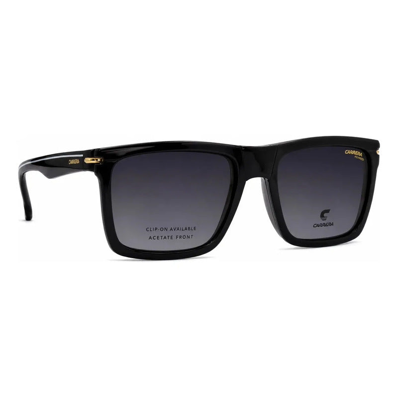 Montura Cuadrada Con Clip Para Hombre Carrera, Talla 57 Havana