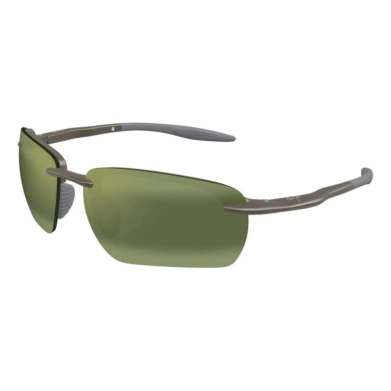 Maui Jim Fotocromático Y Polarizado Ultra G Nuevos Htp336-14 Único Verde Claro Gris