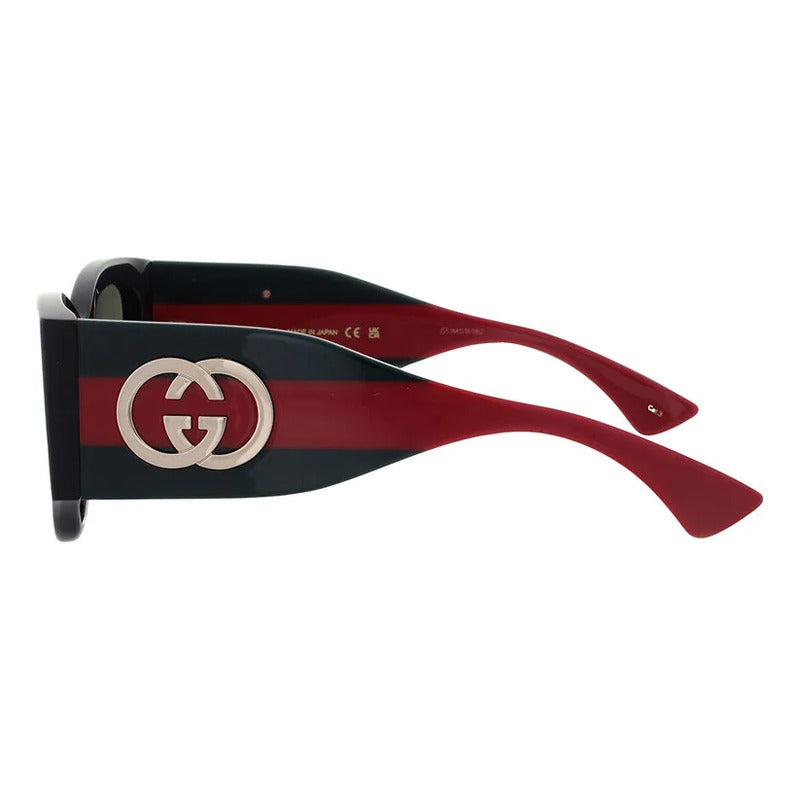 Gafas Solares Gucci Mujer Exclusivas Premium Original Gg2115 Único Negro Verde