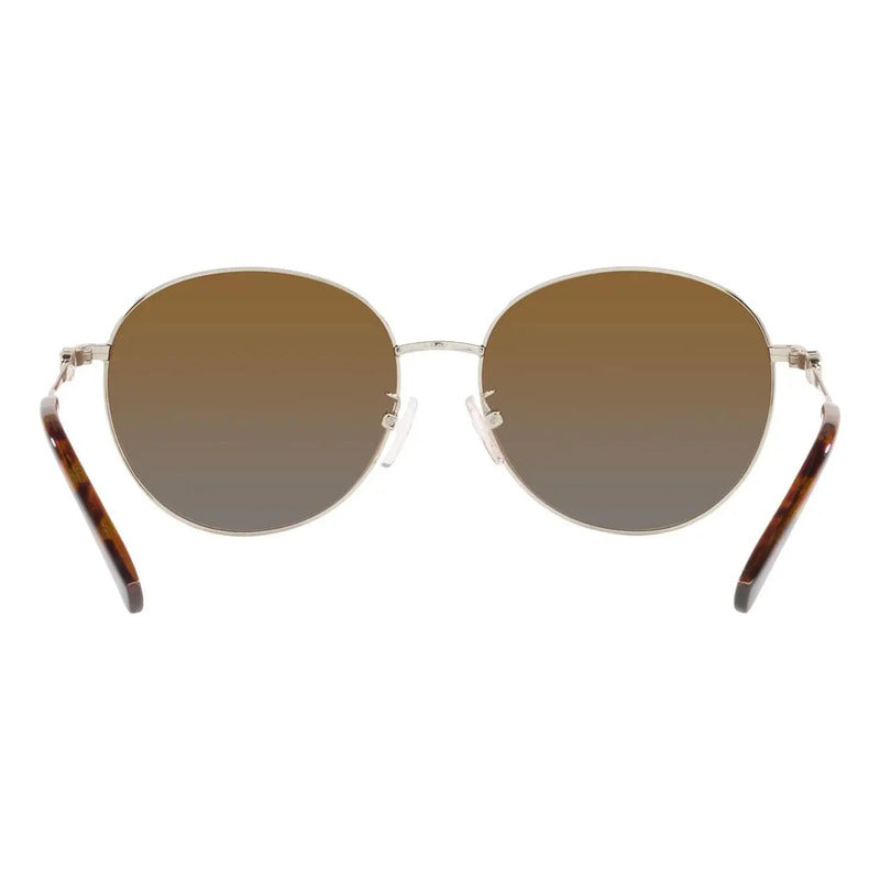 Lentes Mk Mujer Originales Polarizados Redondo Mk1119 1014t5 Único Café Dorado