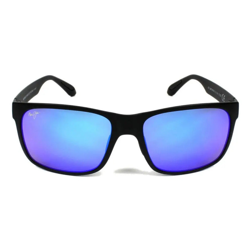 Lentes De Sol Maui Jim 100% Originales Polarizados Mjb432-2m Negro Azul