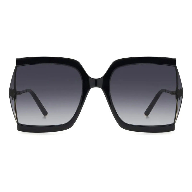 Lentes Carolina Herrera Her0216/g/s 2m2 Black Gold Solar Lente Dark Grey