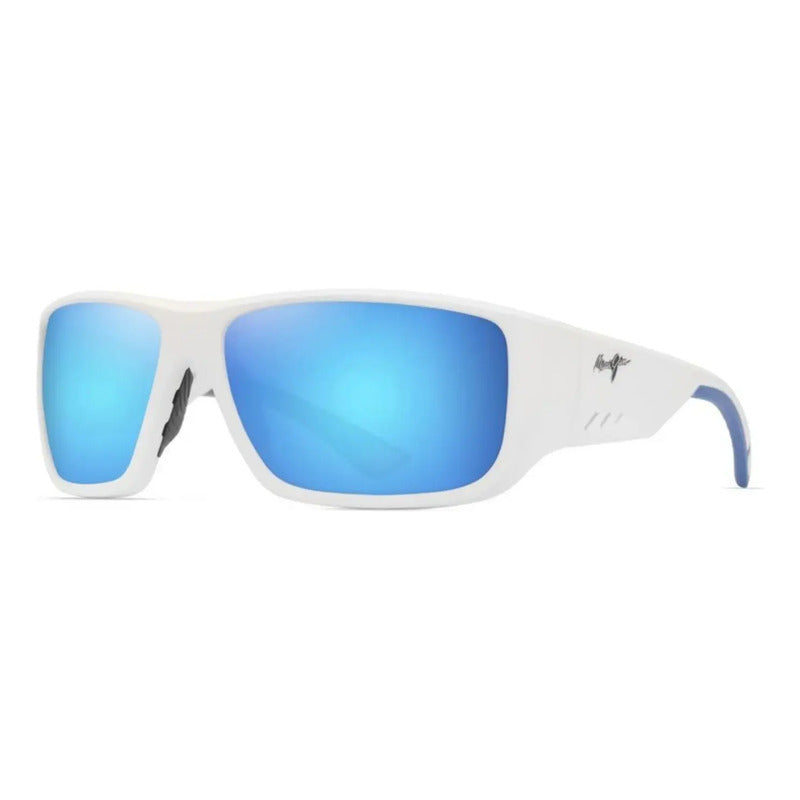 Lentes Maui Jim Para Pesca Keha Cristal Envolventes B663-05 Único Blanco Azul