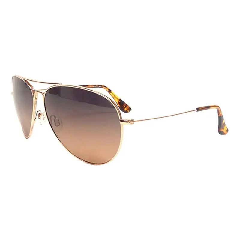 Lentes De Sol Maui Jim Mavericks Dorados Nuevos Mjhs264-16 Único Dorado/bronce (gold/hcl Bronze Polarized) Café Dorado