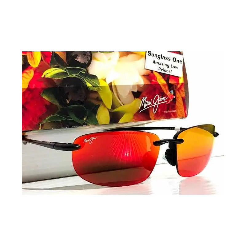 Lentes De Sol Maui Jim 100% Originales Polarizados Rm407n-2m Único Rojo Negro