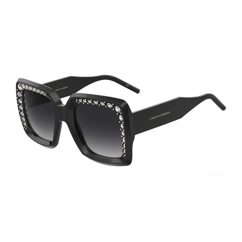 Lentes De Sol Ch Carolina Herrera Constellation 0178/s 8079o Único Negro