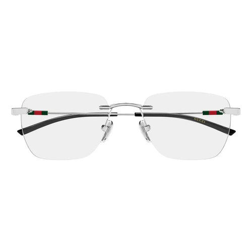 Armazon Gucci Italiano Plateado Lujo Exclusivo Gg2099o 001 Plateado