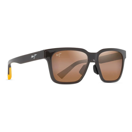 Anteojos De Sol Polarizados Maui Jim 631 Talle Standard Armazón Negro Y Lente Marrón Polarizado Bronce Brillante