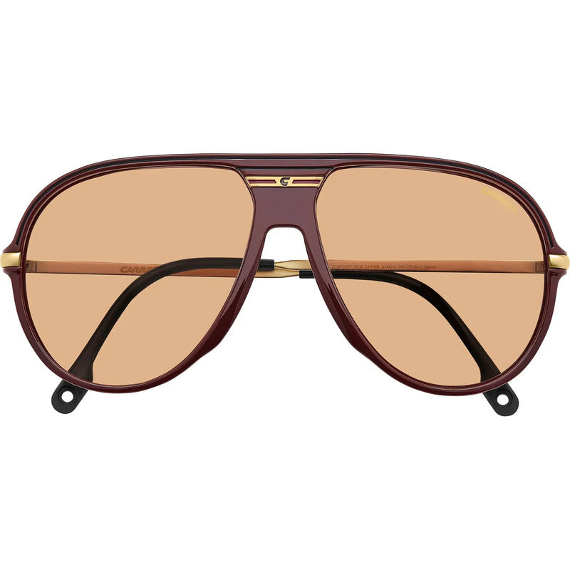 Lentes Carrera Sol Fotocromatico Aviador Original C Sport 06 Único Tinto Amarillo Dorado
