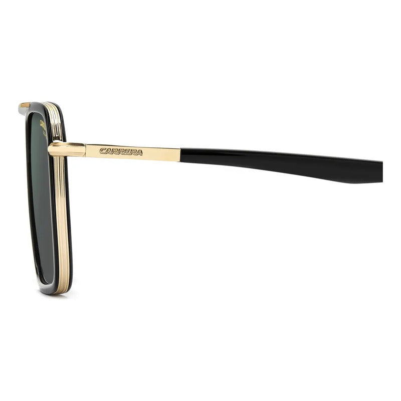 Gafas De Sol Carrera 362/s 2m2 55 Gold Con Lentes Polarizadas, Cuadradas, Doradas, Grises, Doradas Y Negras Verde Oscuro Negro