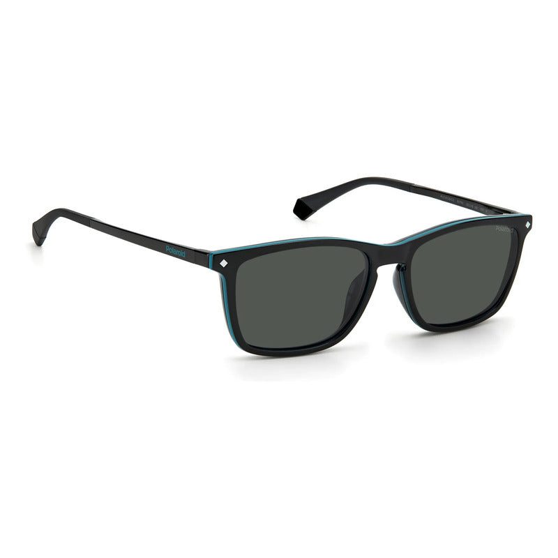 Armazón Hombre Con Clip Polarizado Polaroid Pld6139 807m9 Negro