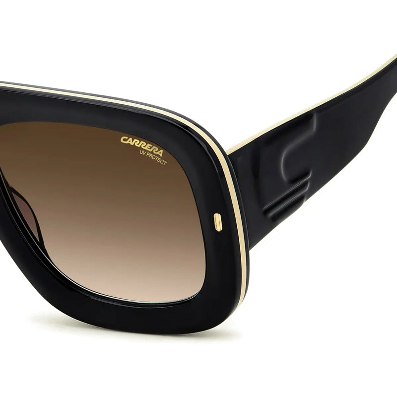 Lentes De Sol Carrera Originales Exclusivos Flaglab 18 2m2 Black Gold Marrón Claro Negro