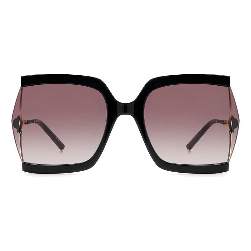 Anteojos De Sol Carolina Herrera Her 0216/g/s, Hk83x Talle L Diseño Único Armazón Negro Y Lente Rosa