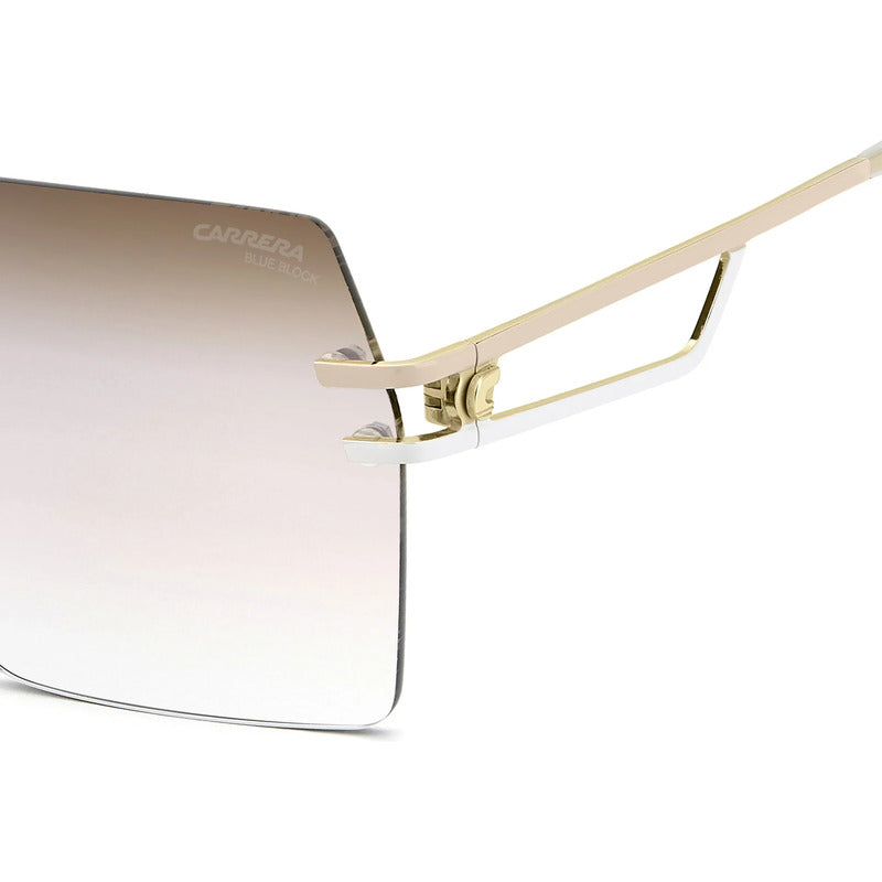 Lentes Carrera Dama Filtro Blue Block Tres Piezas 3102sbb Único Dorado Café