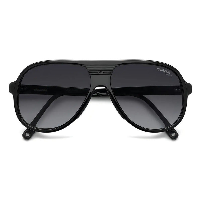 Lentes De Sol Carrera Para Hombre, Polarizadas Y Con Protección Uv Negro Gris Oscuro