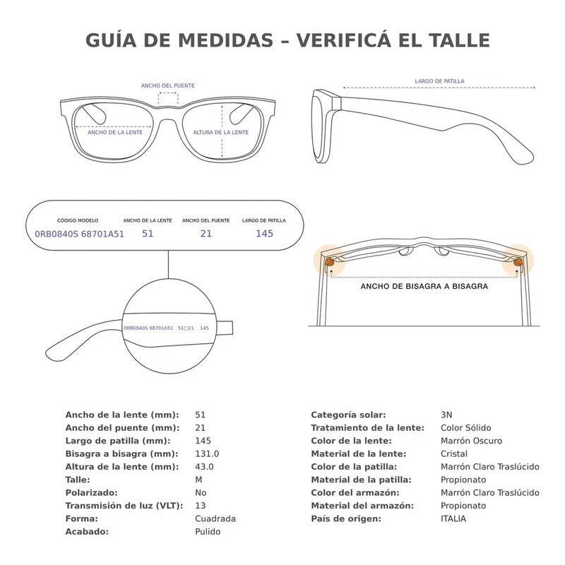 Anteojo De Sol Ray Ban Star Wars The Rebel Alliance Edicion Cuadrado Nude Marrón Claro