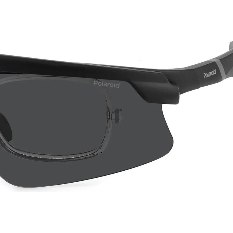 Lentes Deportivos Graduables Polaroid Envolventes Pld7056o6w Único Negro Gris