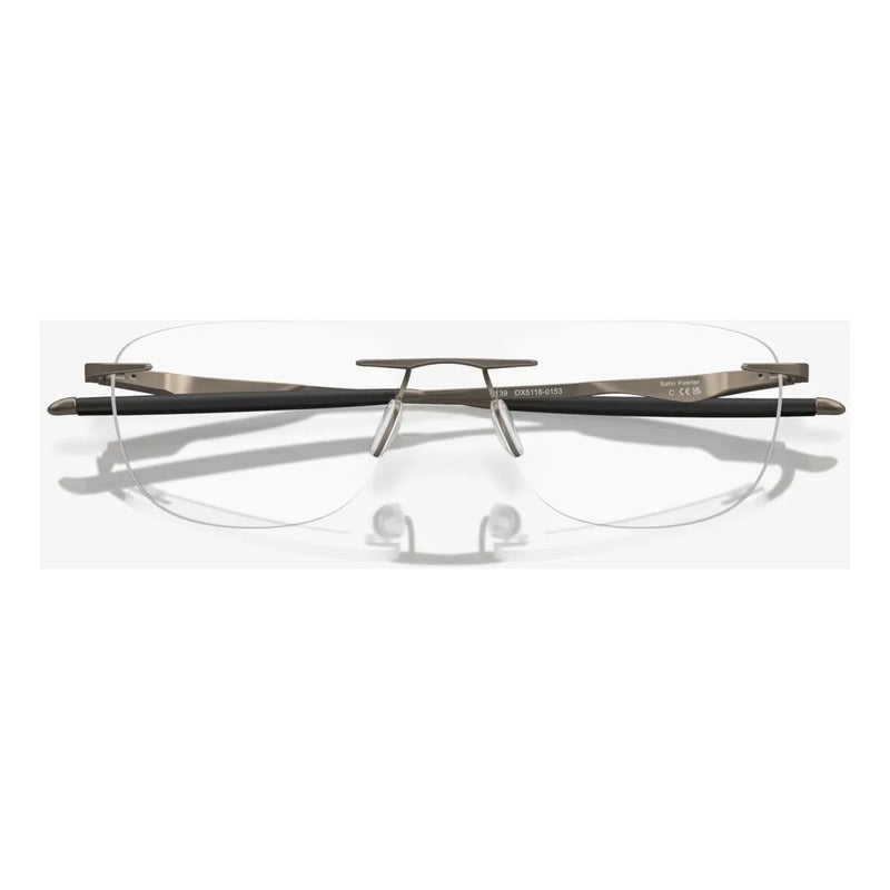 Lentes Oftalmicos Oakley Wingfold Evr Titanio Al Aire Ox5118 Café