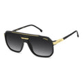 Lentes Carrera Solar Diseño Moderno Con Logo C Frontal 1077s Único Negro Dorado