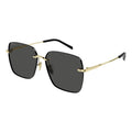 Gafas Sol Gucci Mujer Exclusivo Diseño Al Aire Metal Gg1955s Único Dorado Negro