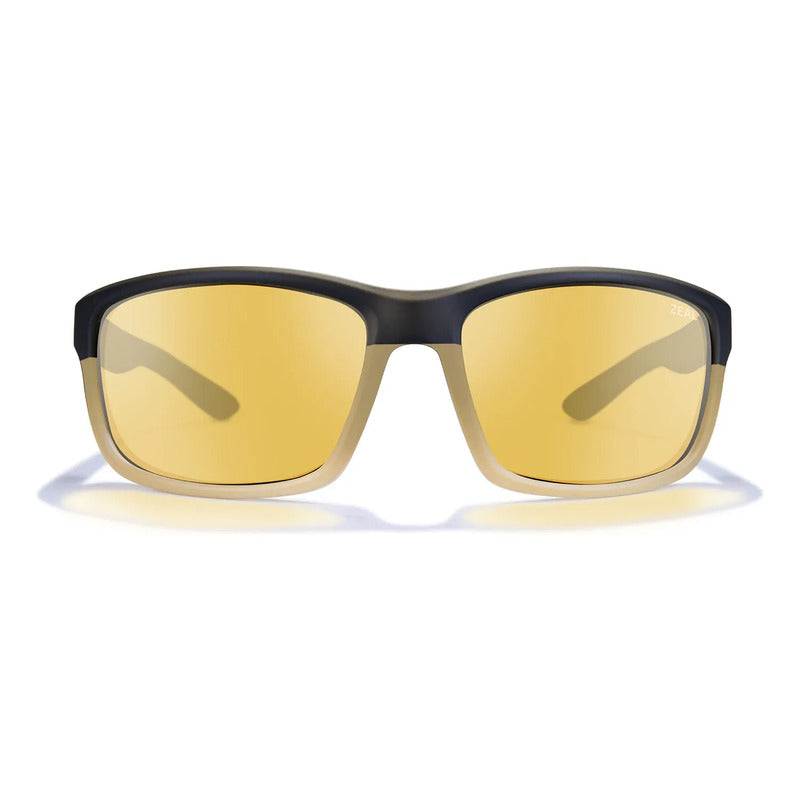 Anteojos De Sol Fotopolarizados Zeal Herencia Maui Jim 12819 Único Negro Amarillo