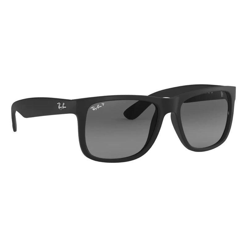 Lentes Justin Ray Ban Polarizados Originales Rb4165, 622/t3 Único Grey Matte Black