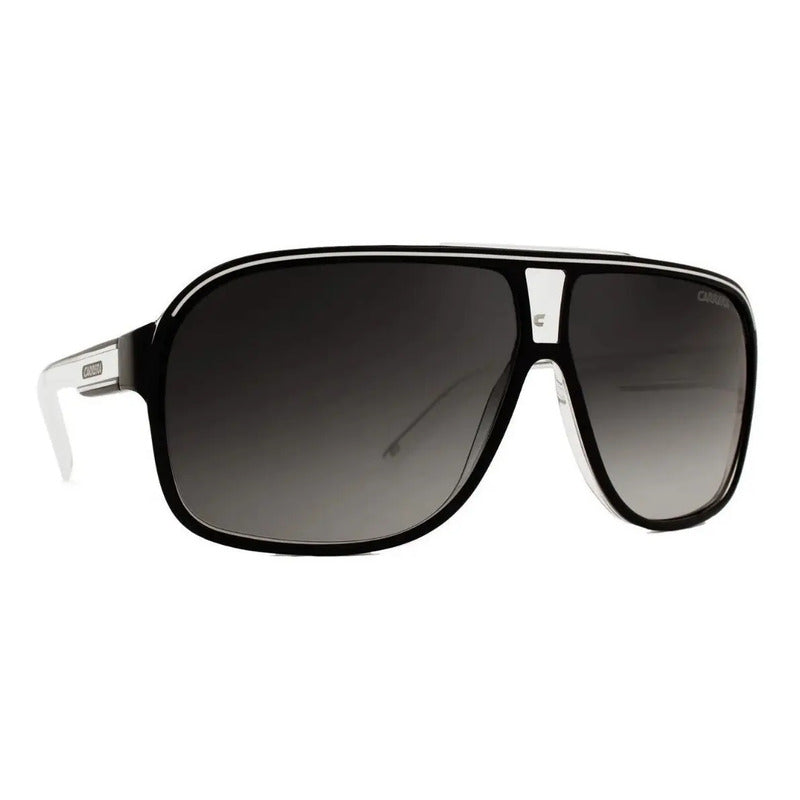 Anteojos De Sol Polarizados Carrera Grand Prix 2 Talle Mediana Armazón Negro/cristal Y Lente Gris Negro/blanco