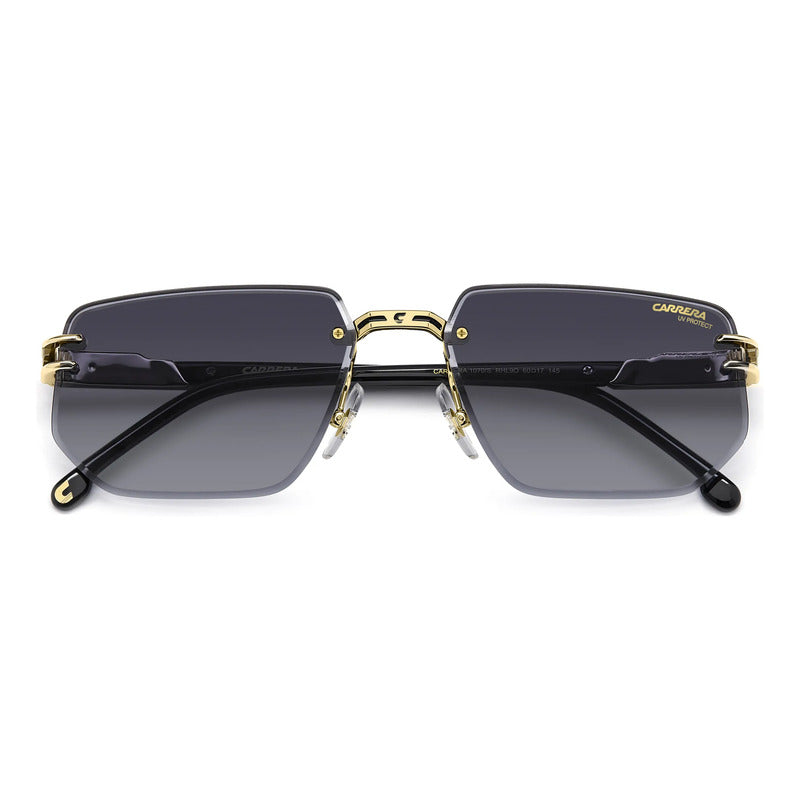 Lentes Carrera Solar Diseño Icónico Con Logo C Frontal 1070s Único Dorado Negro
