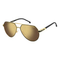 Lentes Carrera Piloto Espejeados Polarizados 1067/s, I46yl Único Dorado Negro