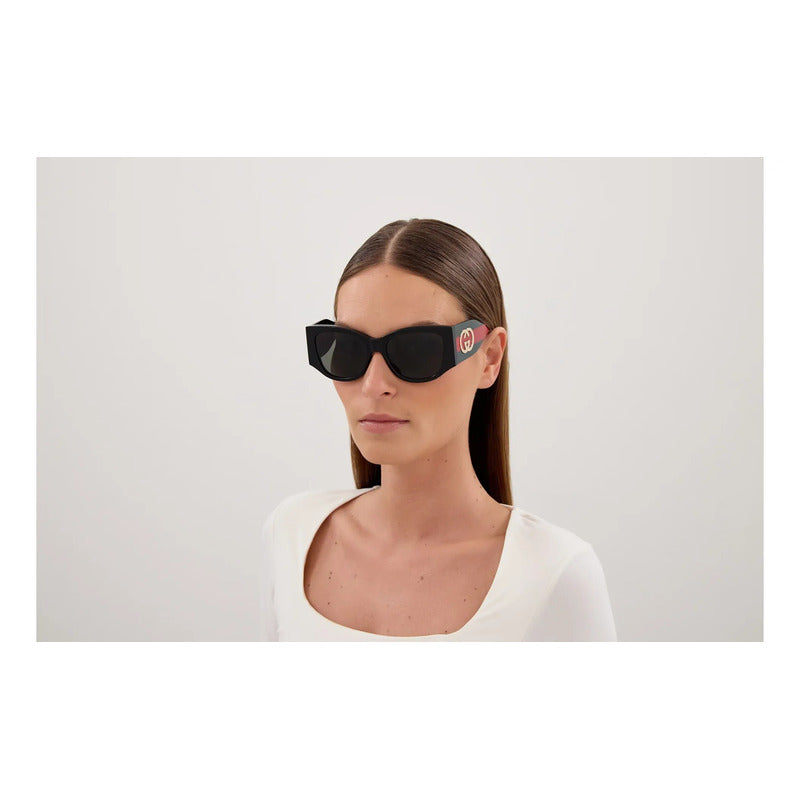 Gafas Solares Gucci Mujer Exclusivas Premium Original Gg2115 Único Negro Verde