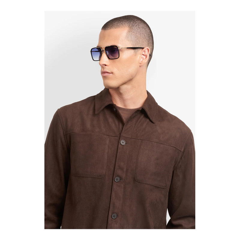 Lentes Carrera Solar Diseño Moderno Bisagras Flexibles 362s Único Dorado Negro