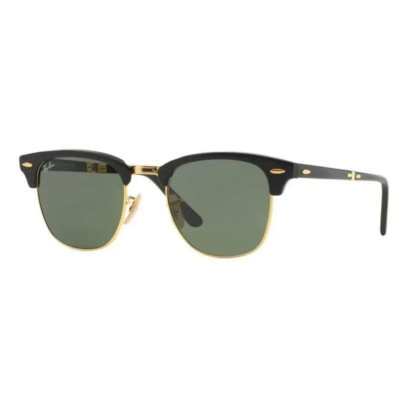 Lentes De Sol Ray Ban Folding Doblables Nuevos Rb2176, 901 Único Verde Oscuro Negro Con Dorado