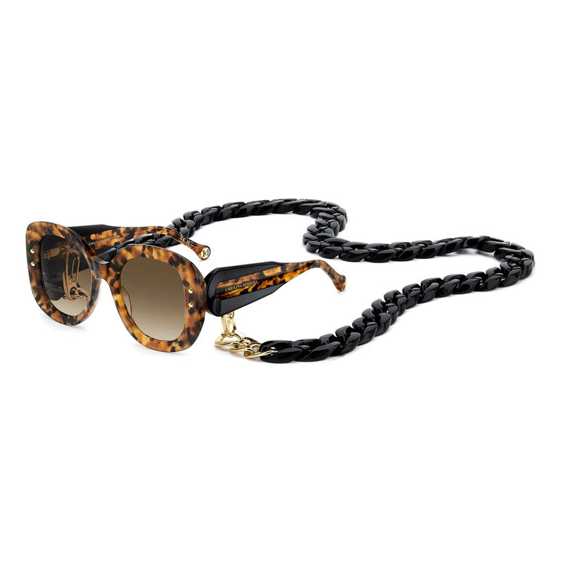Gafas Carolina Herrera Solar Originales Lujo Her0254s 086ha Único Habana Café