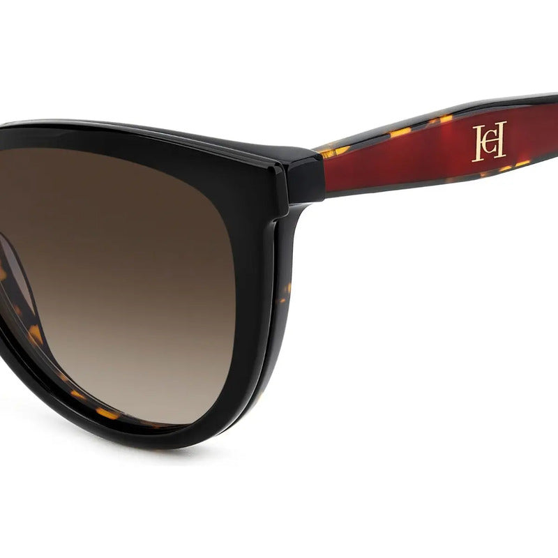 Gafas Polarizadas Tipo Havana De Carolina Herrera, Con Clip, Talla 54