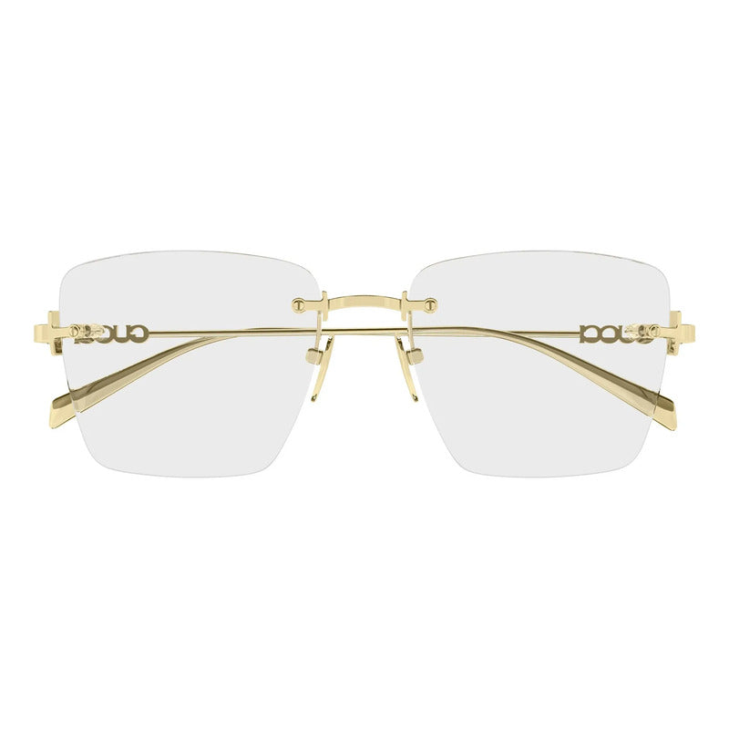 Armazon Lentes Gucci Mujer Dorado Lujo Exclusivo Gg1938 001 Dorado