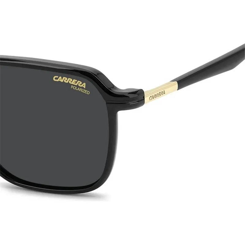 Montura Carrera Cuadrada Con Clip Plegable Polarizado Ca 388 Dorado