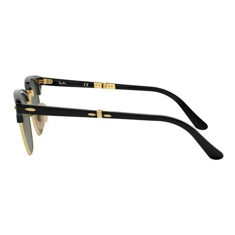 Lentes De Sol Ray Ban Folding Doblables Nuevos Rb2176, 901 Único Verde Oscuro Negro Con Dorado
