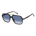 Lentes Carrera Solar Degradado Diseño Piloto Vintage 350s Único Negro Azul Acero