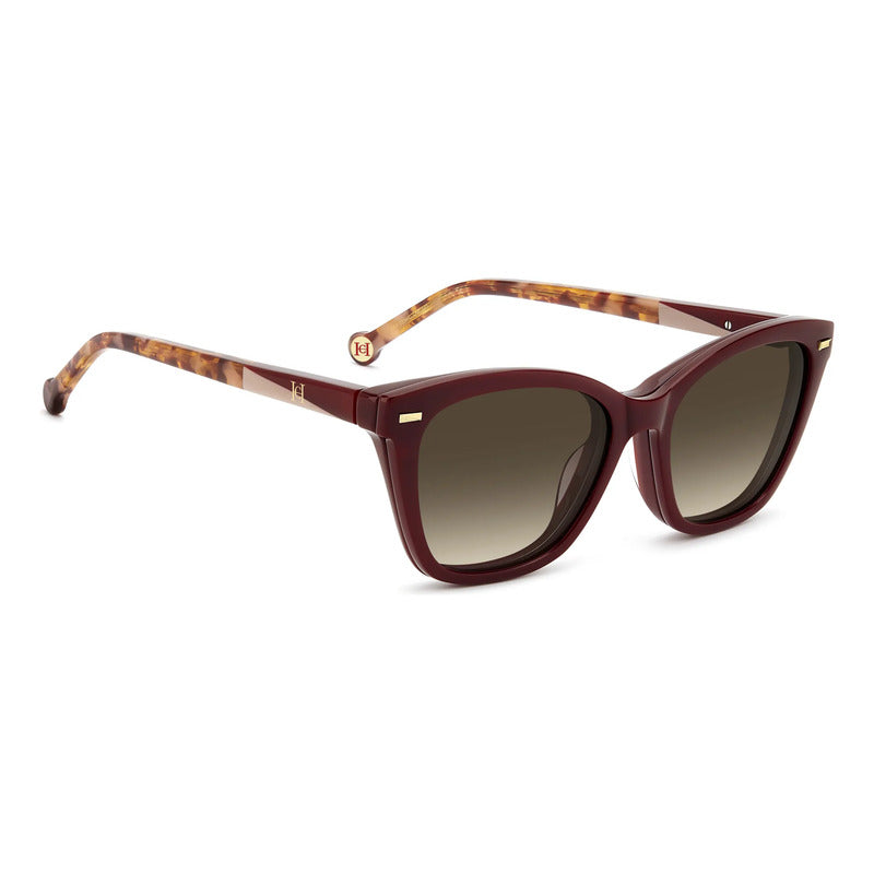 Armazón Clip Polarizado Carolina Herrera Her 0334/c, Lhf17 Tinto