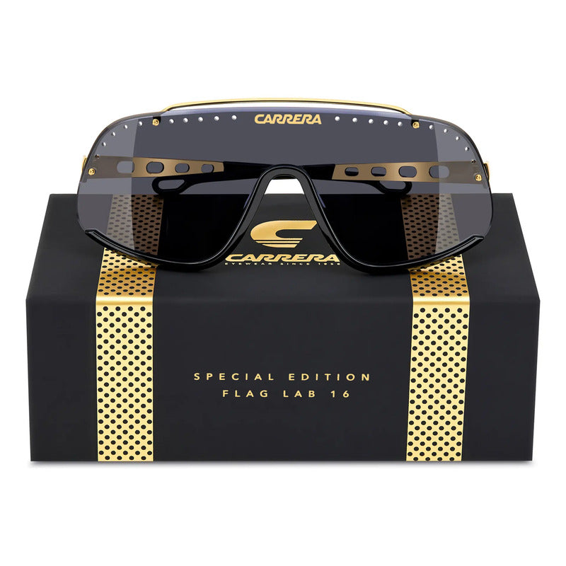 Gafas Solares Carrera Edición Especial Flaglab 16, 2m22k Único Gris Negro