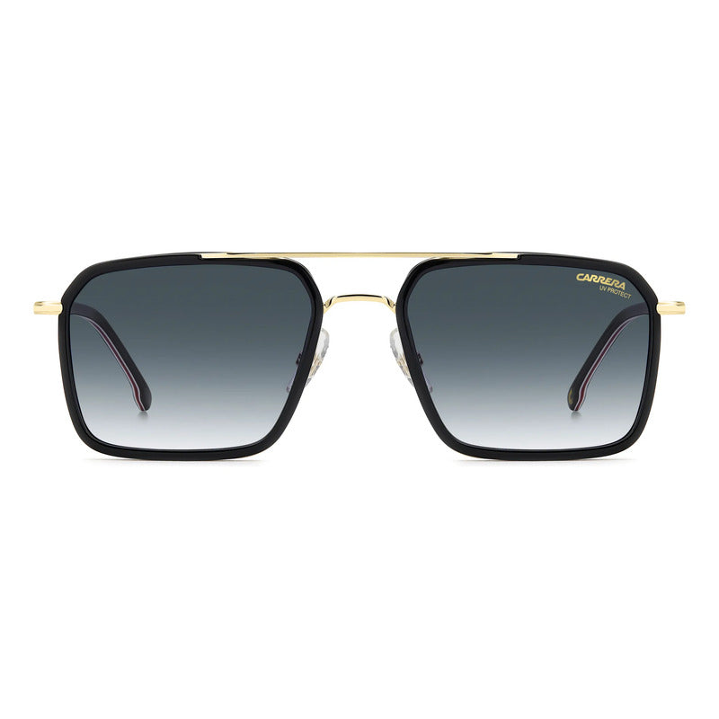 Lentes Carrera Solar Diseño Moderno Bisagras Flexibles 362s Único Dorado Negro