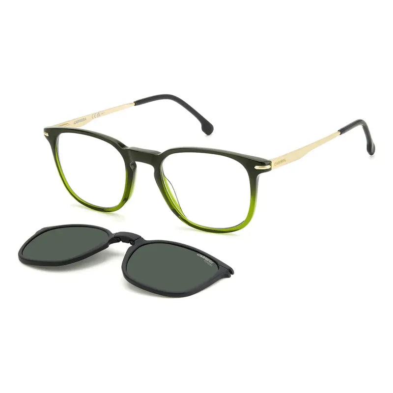 Gafas De Sol Carrera Clip On 332 Cs 4c3 50uc, Color Verde Verde Oscuro